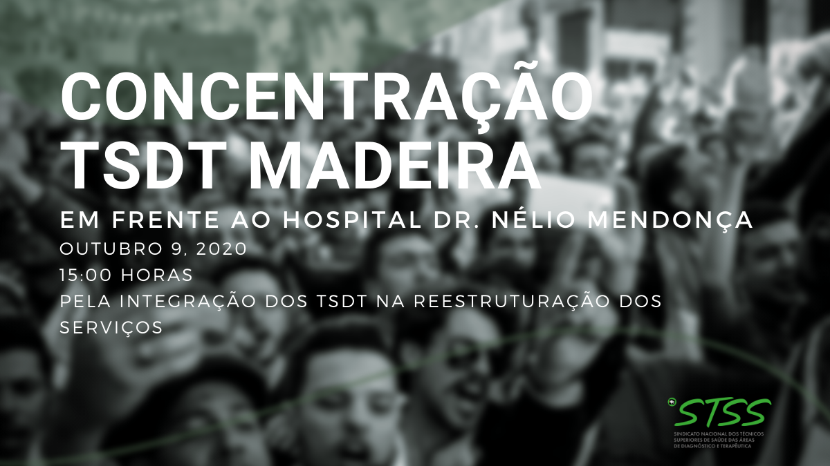 Concentração de TSDT em frente ao hospital Dr. Nélio Mendonça